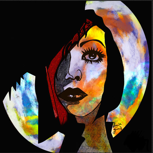 Popart2 - Original Digital Artwork - Fine art Archival Pigment Print- Limited Edition 37x37cm