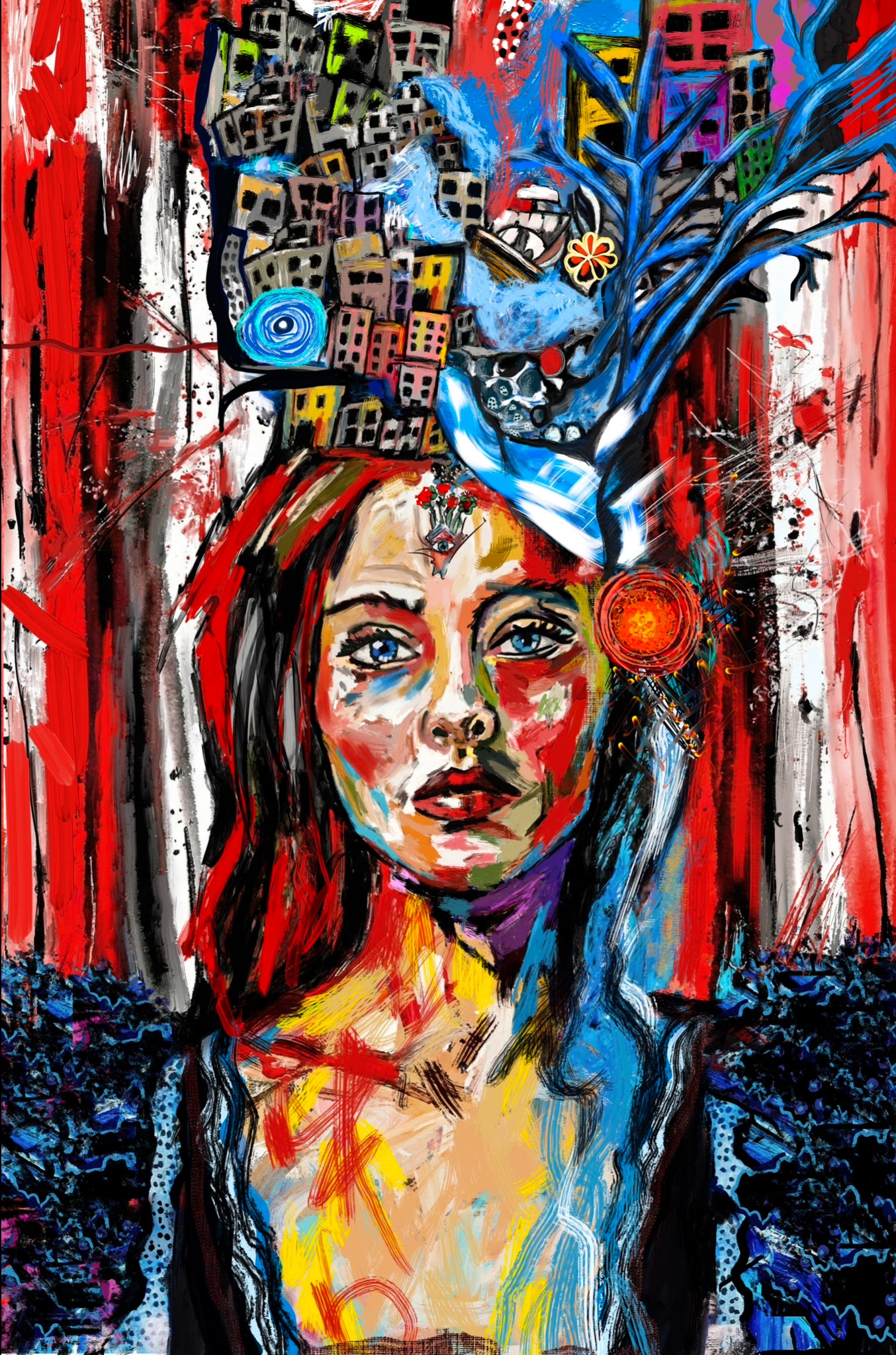 City Crown – Original Digital Artwork – Fine Art Print – Limited Edition – 50x75 cm