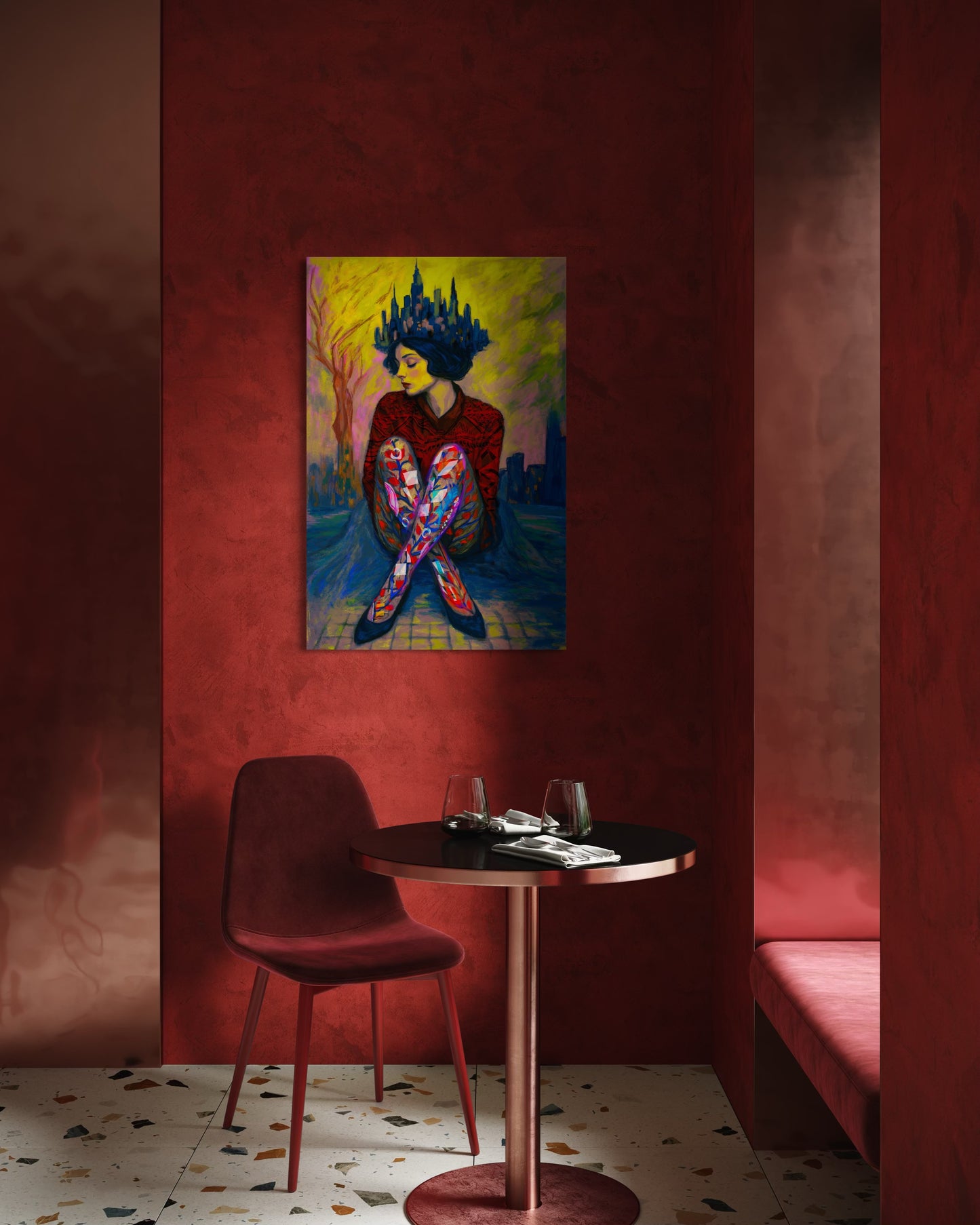 Sessiz Şehrin Kraliçesi – Original Digital Artwork – Fine Art Print – Limited Edition – 50x75 cm